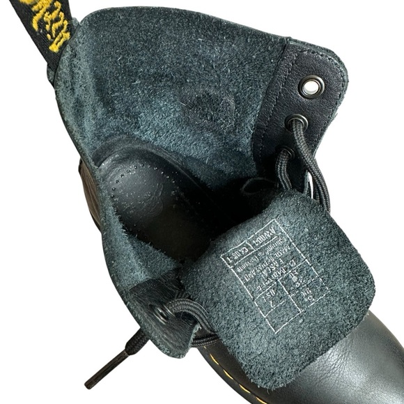 Dr Martens Black Leather Lace-Up Boots - Picture 10 of 10